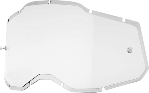 100% - 100% Replacement Injected Lenses for Adult Racecraft 2/Accuri 2/Stratus 2 Goggles - Clear - 51008-301-01