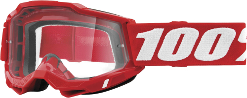 100% - 100% Accuri 2 Goggles - 50221-101-03 - Red / Clear Lens - OSFA