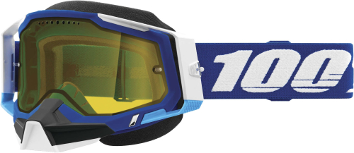 100% - 100% Racecraft 2 Snow Goggles - 50122-608-02 - Blue / Yellow Lens - OSFA