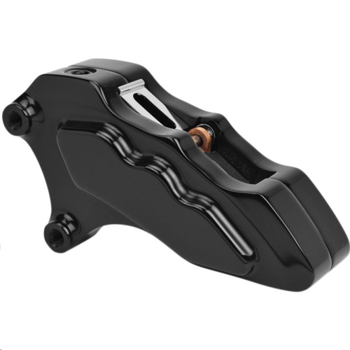 Hawg Halters Inc - Hawg Halters Inc 6-Piston Dual Disc Front Brake Caliper - Black Anodized - LHDGAB6013