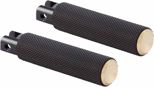 Arlen Ness - Arlen Ness Fusion Footpegs - Knurled - Brass - I-1325