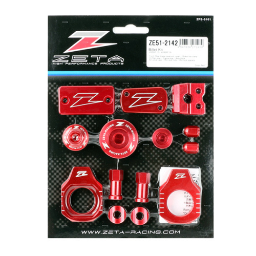 ZETA - ZETA Billet Kit - Red - ZE51-2142