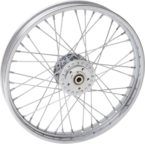 Drag Specialties - Drag Specialties Laced Chrome 40 Spoke 21x2.15 Front Wheel - 71220