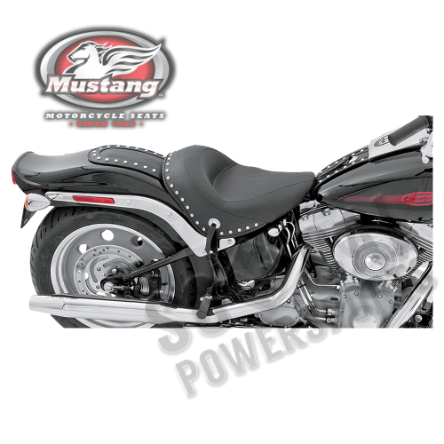 Mustang - Mustang Wide Solo Seat - Studded - 76249