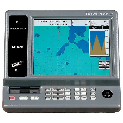 SI-TEX - SI-TEX TRAWLPLOT 12 SD Color Chartplotter w/WAAS Receiver