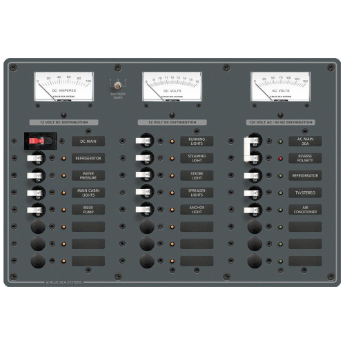 Blue Sea Systems - Blue Sea 8184 AC Main + 6 Positions/DC Main +15 Positions