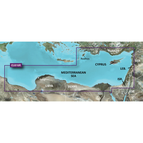Garmin - Garmin BlueChart&reg; g3 HD - HXEU016R - Mediterranean Southeast - microSD&trade;/SD&trade;