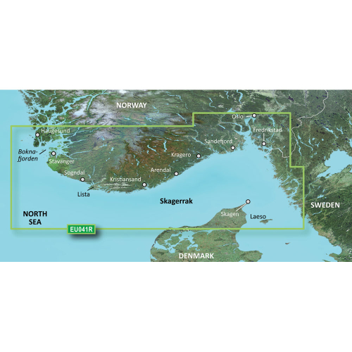 Garmin - Garmin BlueChart&reg; g3 HD - HXEU041R - Oslo - Skagerak - Haugesund - microSD&trade;/SD&trade;