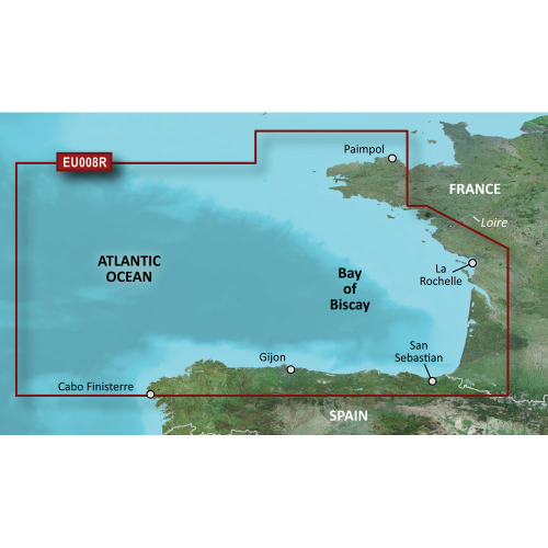 Garmin - Garmin BlueChart&reg; g3 HD - HXEU008R - Bay of Biscay - microSD&trade;/SD&trade;