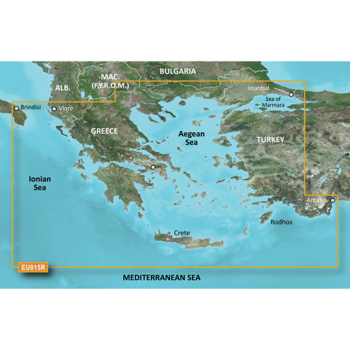 Garmin - Garmin BlueChart&reg; g3 HD - HXEU015R Aegean Sea &amp; Sea of Marmara - microSD&trade;/SD&trade;