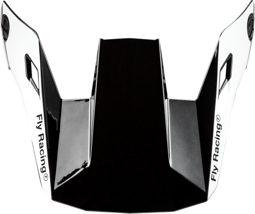 Fly Racing - Fly Racing Visor for Fly Rayce 2024 Helmet - Black/White/Gray - XS - Lg - 73-91133