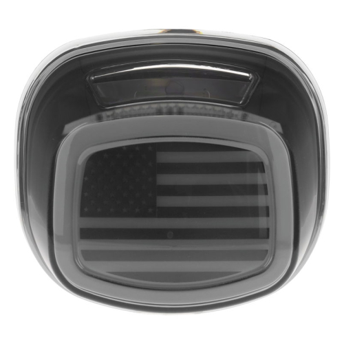 Kuryakyn - Kuryakyn Tracer US Flag LED Taillights - Smoke Lens with Plate Light - 2926