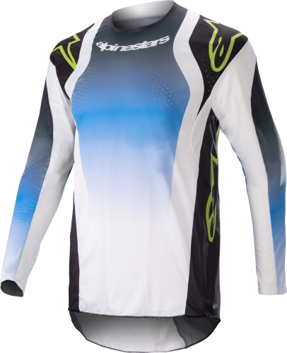 Alpinestars - Alpinestars Techstar Push Jersey - 3760823-9702-XL - Nightlife Blue/White - X-Large