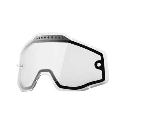100% - 100% Replacement Dual Lens for Racecraft/Accuri/Strata Googles - Clear Lens - 59009-00001