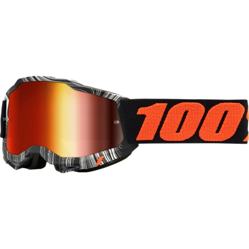 100% - 100% Accuri 2 Geospace Youth Goggles - 50320-251-01 - Geospace/Black/Orange / Red Mirror Lens - OSFM