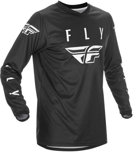 Fly Racing - Fly Racing Uneversal Youth Jersey - 374-991YX - Black/White - X-Large