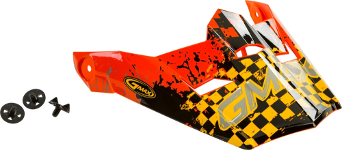 G-Max - G-Max Visor with Screws for MX-46Y Anim8 Helmets - Orange/Yellow/Silver - YS-YL - G046917