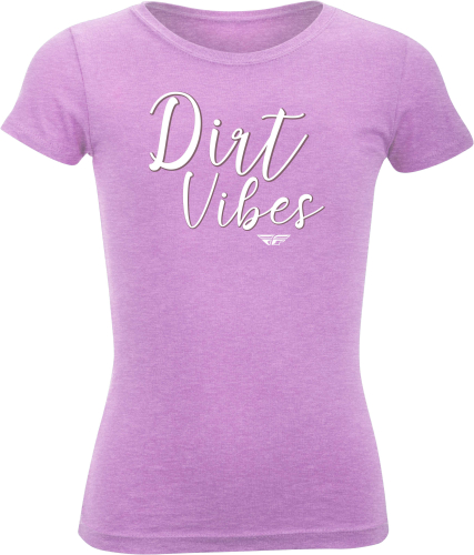 Fly Racing - Fly Racing Youth Fly Dirt Vibes T-shirt - 356-0522YL - Lilac - Large