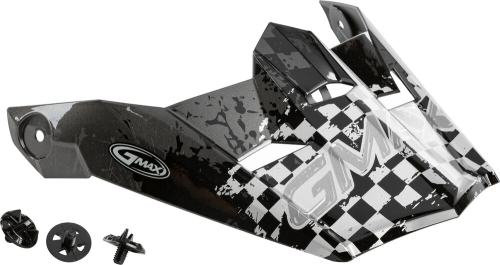 G-Max - G-Max Visor with Screws for MX-46Y Anim8 Helmets - Dark Silver/Black  - YS-YL - G046916