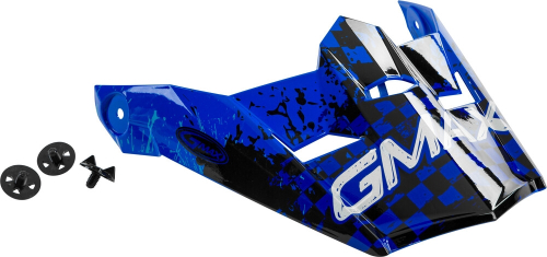 G-Max - G-Max Visor with Screws for MX-46Y Anim8 Helmets - Blue/Silver/Black - YS-YL - G046912