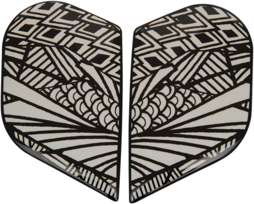 Icon - Icon Side Plate for Alliance GT Helmets - Birdstrike, white - 0133-1077