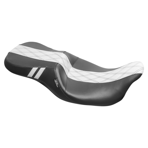 Le Pera - Le Pera Outcast GT 2UP Seat - Double Diamond - White - LK-997GT1