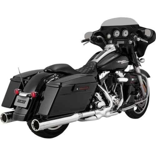 Vance & Hines - Vance & Hines Oversized 450 Destroyer Slip-On Mufflers - Chrome - 16553