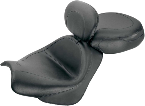 Mustang - Mustang Wide Touring Two-Piece Seat with Driver Backrest - Vintage - 79341