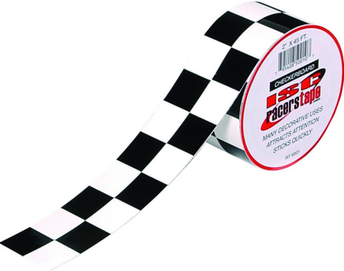 ISC Racers Tape - ISC Racers Tape Racers Tape - 2in. x 45ft. - Checkered - RT5001
