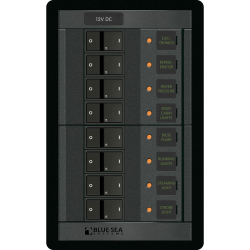 Blue Sea Systems - Blue Sea 1200 12V DC 8 Position - Vertical
