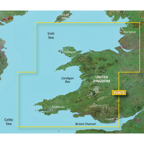 Garmin - Garmin BlueChart&reg; g3 Vision&reg; HD - VEU467S - Blackpool to Cardiff - microSD&trade;/SD&trade;