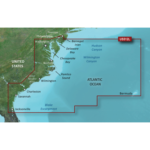 Garmin - Garmin BlueChart&reg; g3 Vision&reg; HD - VUS512L - Mid-Atlantic - microSD&trade;/SD&trade;