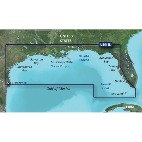 Garmin - Garmin BlueChart&reg; g3 Vision&reg; HD - VUS515L - Brownsville - Key Largo - microSD&trade;/SD&trade;