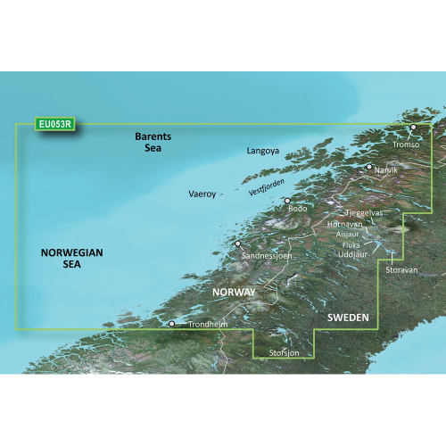 Garmin - Garmin BlueChart&reg; g3 Vision&reg; HD - VEU053R - Trondheim - Troms&oslash; - microSD&trade;/SD&trade;
