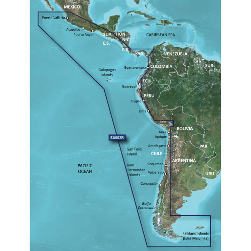 Garmin - Garmin BlueChart&reg; g3 Vision&reg; HD - VSA002R - South America West Coast - microSD&trade;/SD&trade;