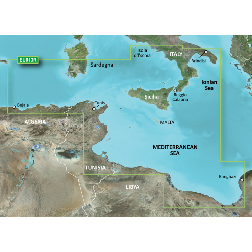 Garmin - Garmin BlueChart&reg; g3 Vision&reg; HD - VEU013R - Italy Southwest &amp; Tunisia - microSD&trade;/SD&trade;
