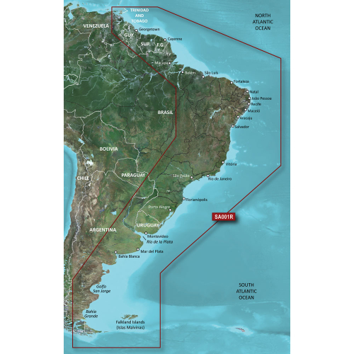 Garmin - Garmin BlueChart&reg; g3 Vision&reg; HD - VSA001R - South America East Coast - microSD&trade;/SD&trade;