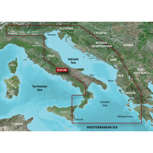 Garmin - Garmin BlueChart&reg; g3 Vision&reg; HD - VEU014R - Italy, Adriatic Sea - microSD&trade;/SD&trade;