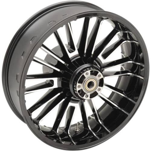Coastal Moto - Coastal Moto Precision Cast Atlantic 3D Rear Wheel - 18x5.5 - Black - 3D-ATL185BC