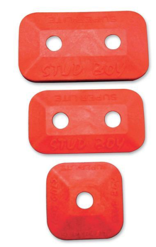 Stud Boy - Stud Boy Super Lite +Plus Single Backer Plate - Red - 96 Pack - 2462-P3-RED