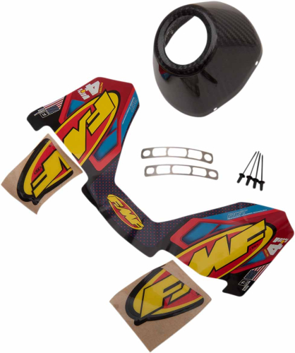 FMF Racing - FMF Racing End Cap Kit for Factory 4.1 Dual CRF - Carbon - Right - 040687