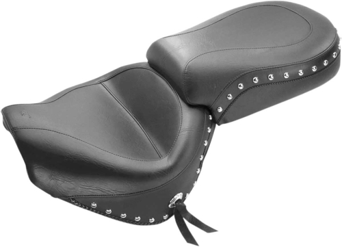 Mustang - Mustang Wide Touring Two-Piece Seat - Studded - 75216