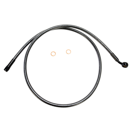 Magnum - Magnum Black Pearl Designer Series ABS Front Upper Brake Line - 10mm., 35deg. Banjo - 42in. - AS47142