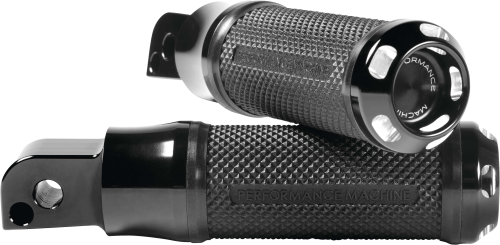 Performance Machine - Performance Machine Apex Footpegs - Passenger - Black - 0035-1241M-BM