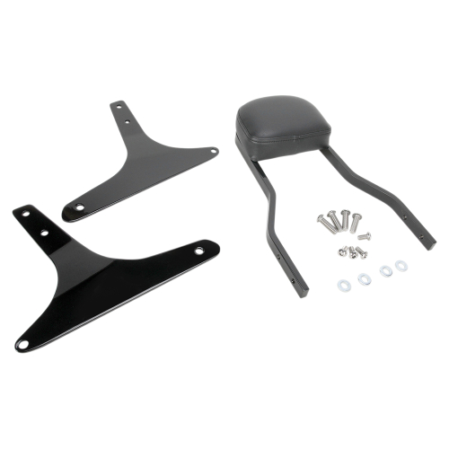 Cobra - Cobra Short Square Sissy Bar - Black Powder-Coated - 602-1201B