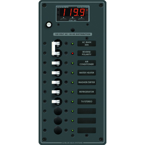 Blue Sea Systems - Blue Sea 8406 AC Main + 8 Positions