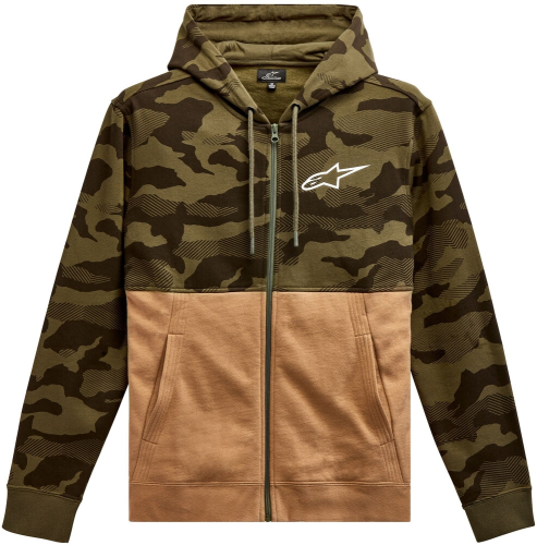 Alpinestars - Alpinestars Camo Block Hoodie - 1213-51050-6923-L - Military Sand - Large