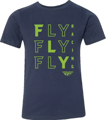 Fly Racing - Fly Racing Fly Tic Tac Toe Youth T-Shirt - 356-0172YL - Navy - Large