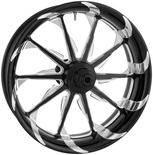 Xtreme Machine - Xtreme Machine Launch Front Wheel (Dual Disc) - 21x3.5in. - Black Cut Xquisite - 1202-7106R-XLAAJ-BMP
