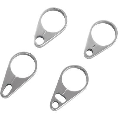 Wild 1 - Wild 1 Billet Throttle and Idle or Throttle and Brake Line Guide with 1-1/4in. Clamp - Chrome - WO832